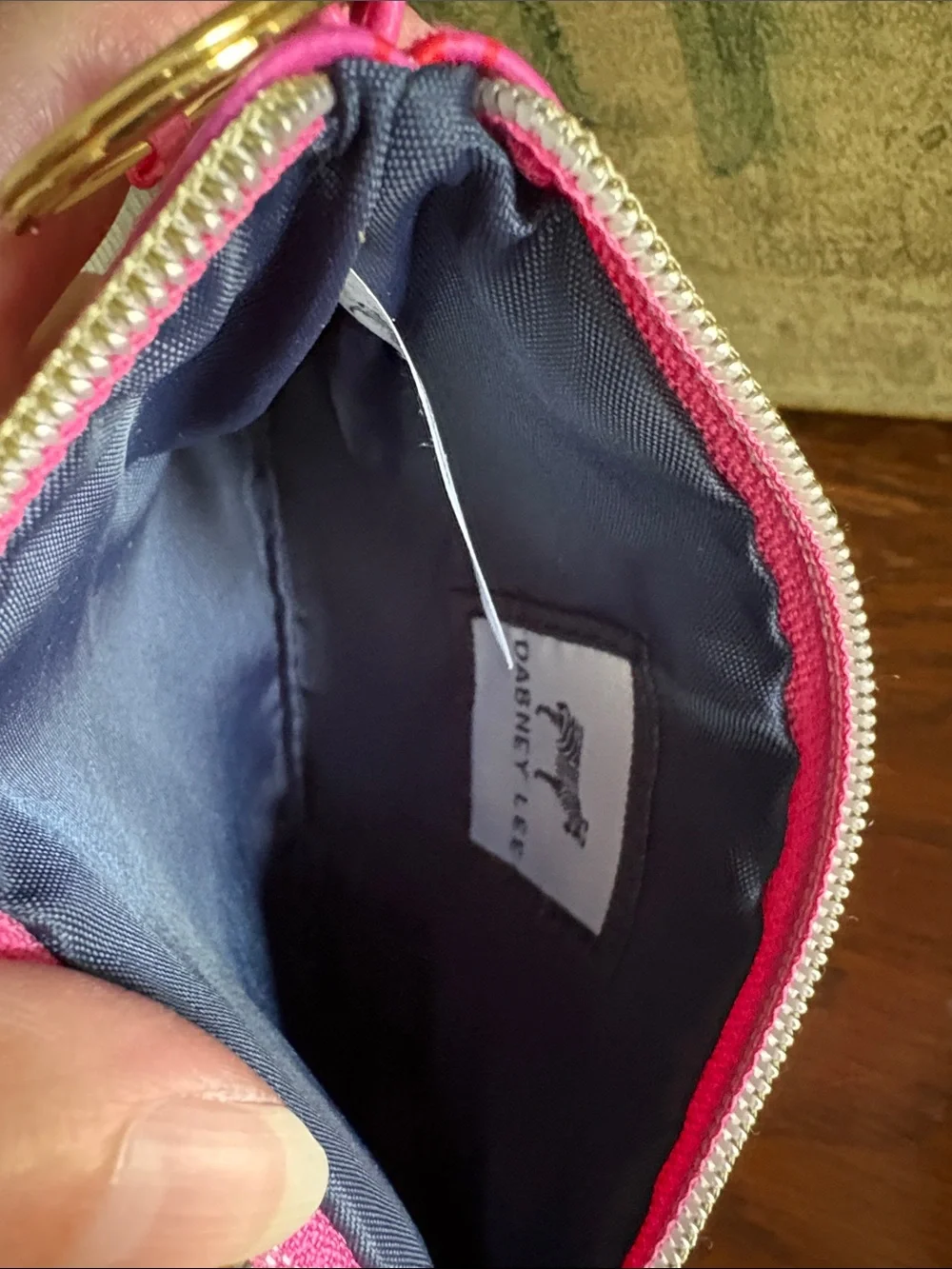 DABNEY LEE Pink & Red Heart Zip Pouch